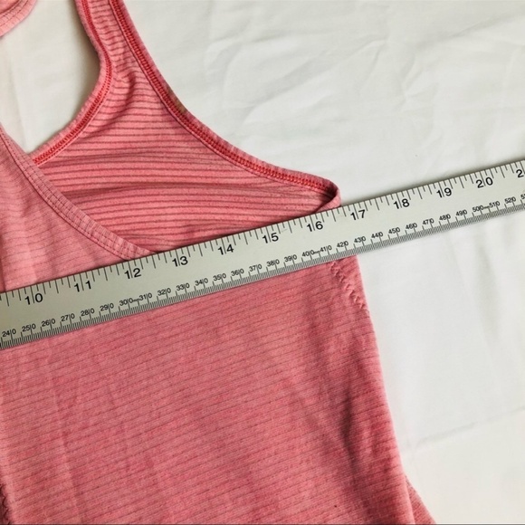 Lululemon Salute the sun split back tank pink stripe 11411 - Picture 8 of 8
